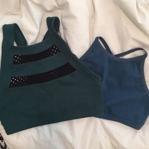 TWO Beyond Yoga halter bras